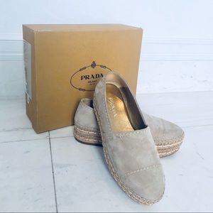 Authentic Prada Platform Espadrilles